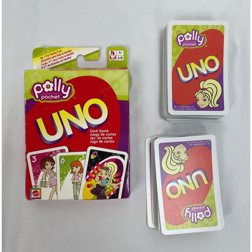 Mattel Uno Polly Pocket Edition Card Game 2006